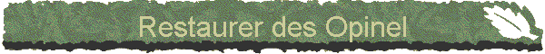 Restaurer des Opinel