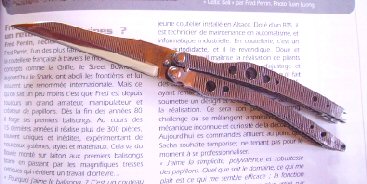 Un couteau parfaitement étudié en CAO