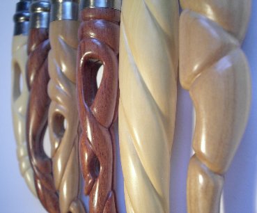 Dtail des sculptures des manches