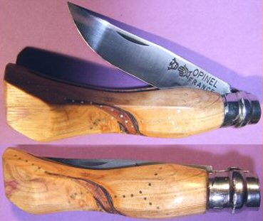 N°7 au carbone avec manche en poirier, design original