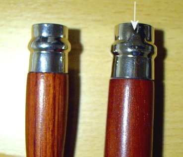 Reconnaissance de la virole du N9 (sur les effils 15 cm)
